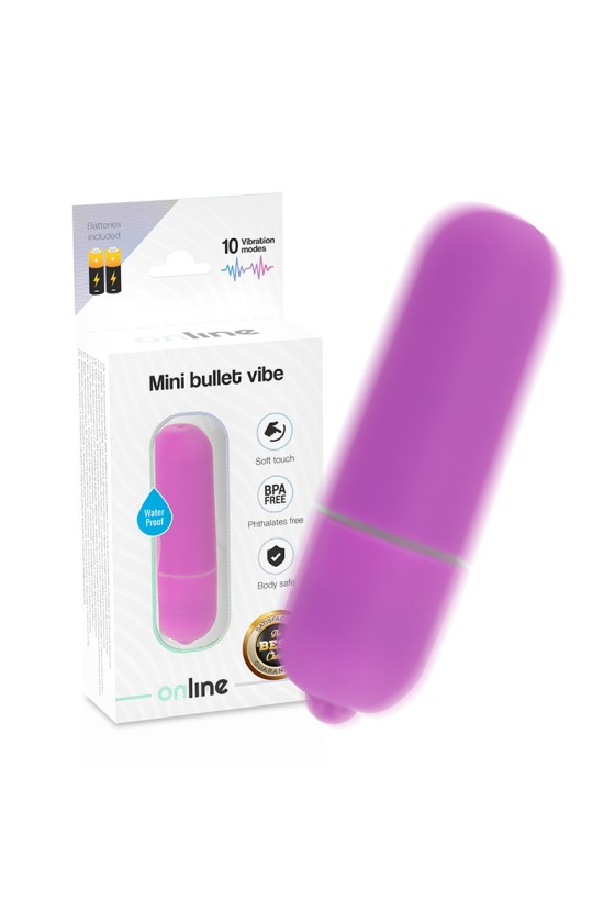 ONLINE - VIBRADOR MINI BULLET MORADO