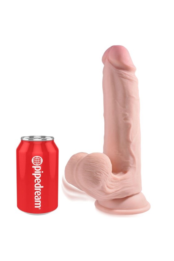 KING COCK - PLUS DILDO 3D BOLAS OSCILANTES 20,3 CM