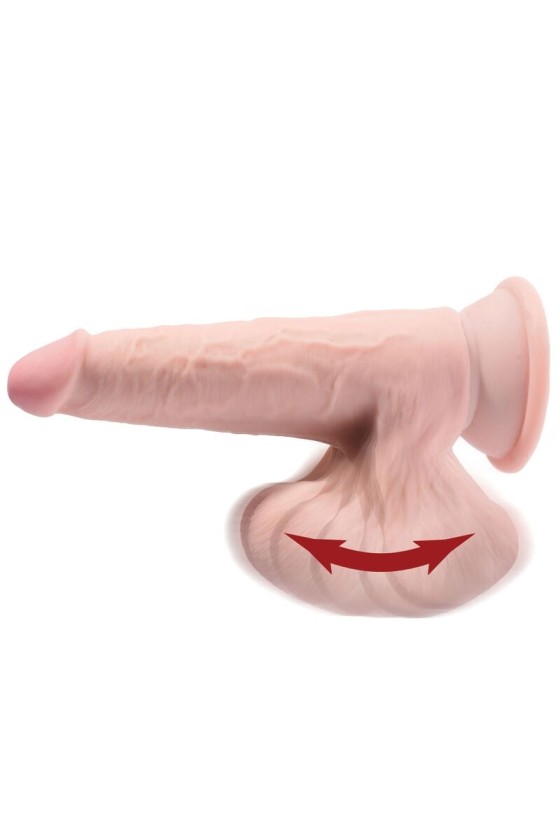 KING COCK - PLUS 3D DILDO SFERE OSCILLANTI 12.7 CM