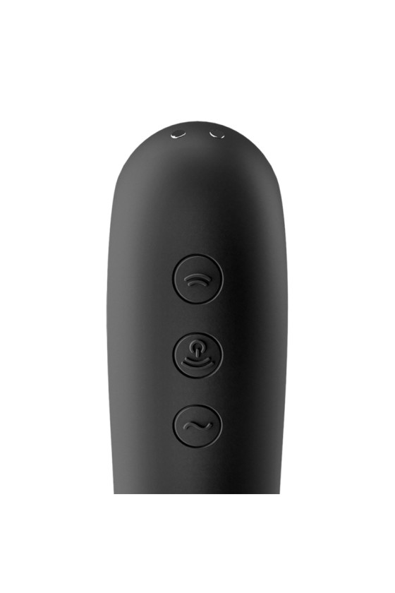 SATISFYER - DUAL KISS AIR PULSE VIBRATOR BLACK