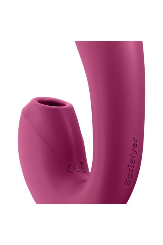 SATISFYER - SUNRAY STIMULATOR AND VIBRATOR APP RED