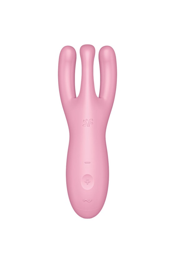 SATISFYER THREESOME 4 VIBRATOR-APP – BLAU