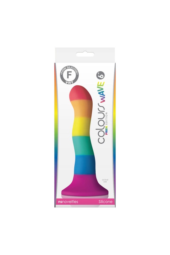 ORGULLO - DILDO BANDERA LGBT ONDA 17 CM