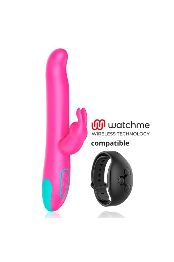 HAPPY LOKY - PLUTO LAPIN VIBRATEUR ET ROTATEUR WATCHME TECHNOLOGIE SANS FIL COMPATIBLE