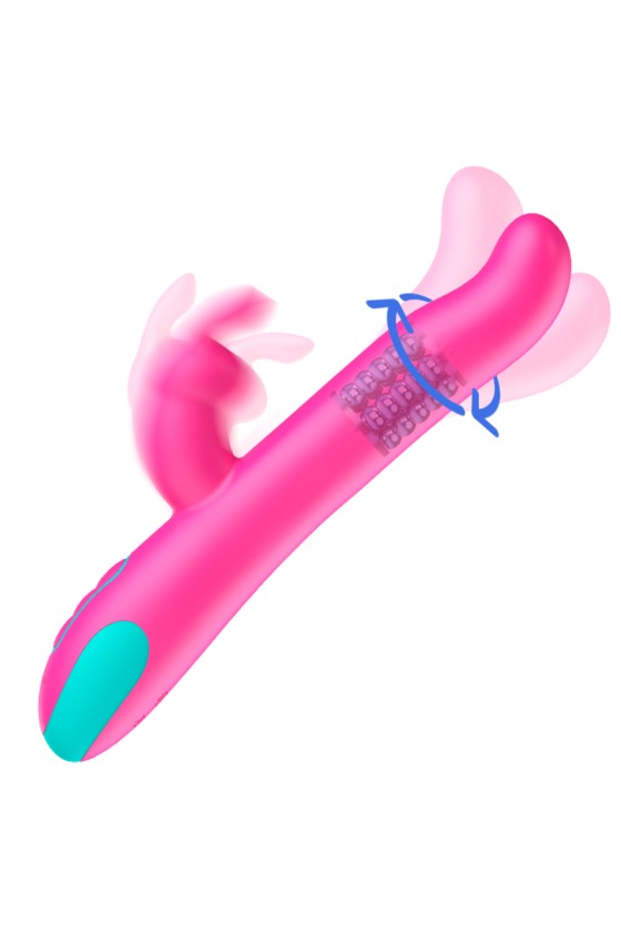 HAPPY LOKY - PLUTO COELHO VIBRADOR ROTADOR WATCHME TECNOLOGIA SEM FIO COMPATÍVEL