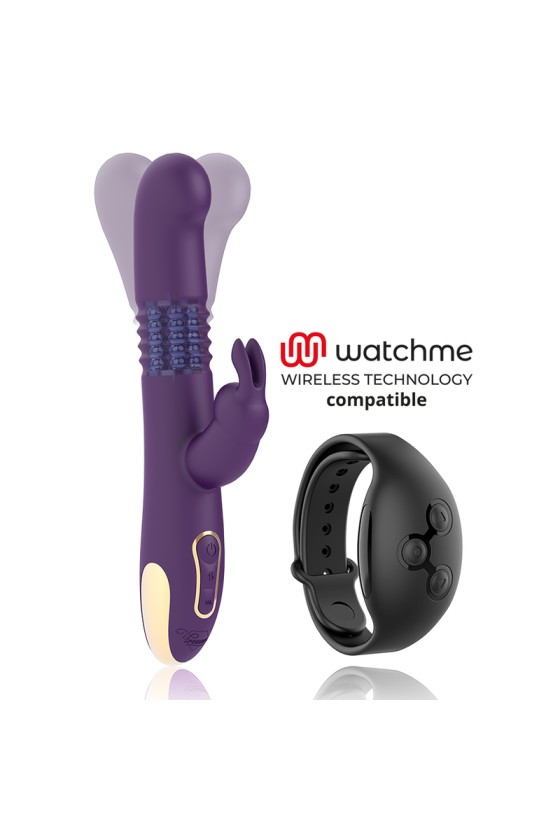 TESORO - CONEJO BASTIAN UP DOWN, VIBRADOR ROTADOR COMPATIBLE CON TECNOLOGÍA INALÁMBRICA WATCHME