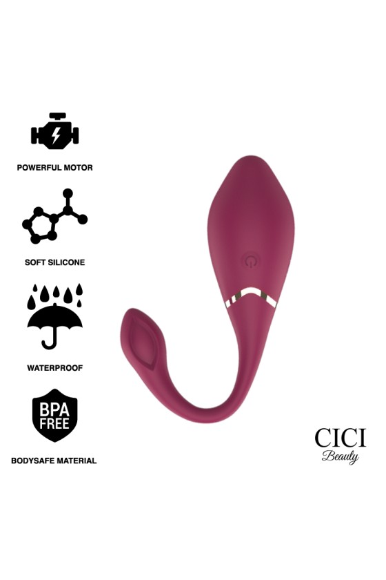 CICI BEAUTY - CONTROLE REMOTO VIBRADOR DE OVO DE SILICONE PREMIUM