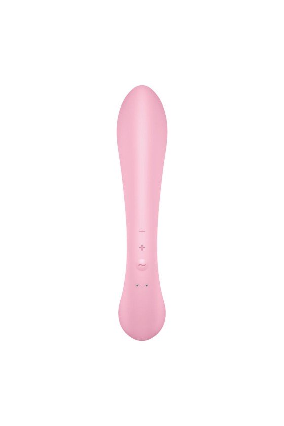 SATISFYER TRIPLE OH HYBRID VIBRATION - PINK