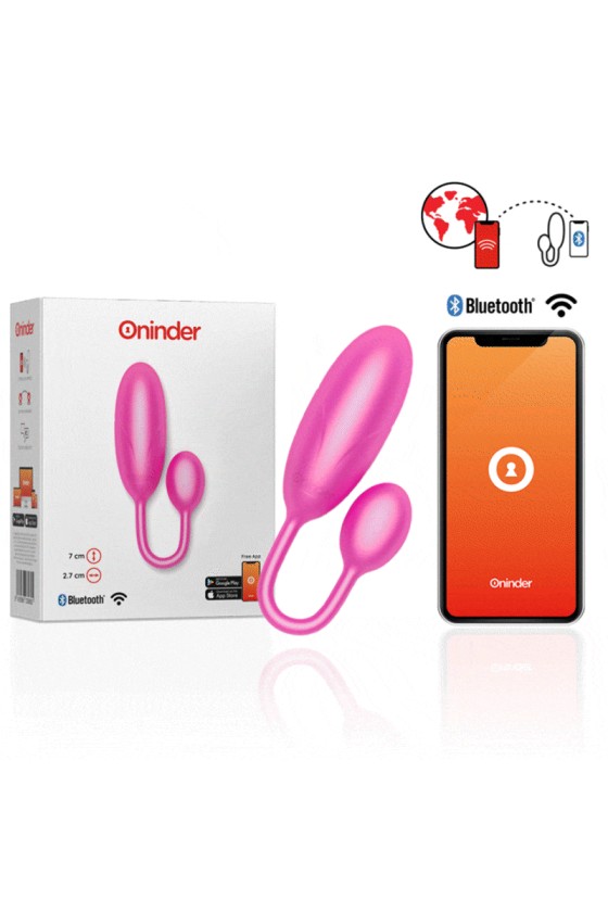 ONINDER™ - UOVO VIBRANTE DENVER ROSA 7 X 2,7 CM APP GRATUITA