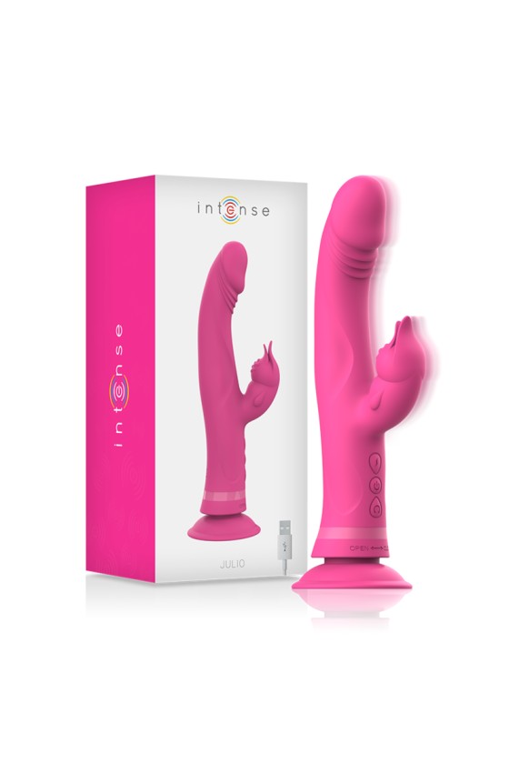 INTENSE - JULIO RABBIT VIBRATOR PINK SILICONE