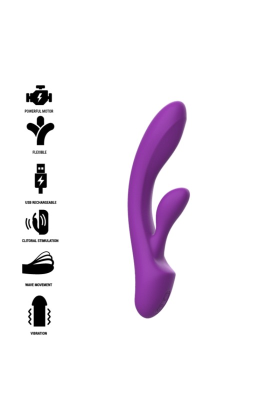 INTENSE - LUIGI RABBIT VIBRATOR LIQUID SILICONE PURPLE