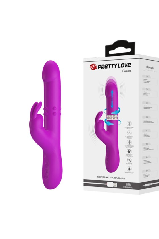 PRETTY LOVE - REESE VIBRATOR MIT LILA ROTATION