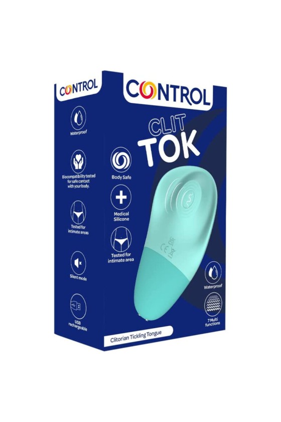 CONTROL - CLIT TOK RECHARGEABLE CLITORIS STIMULATOR TONGUE