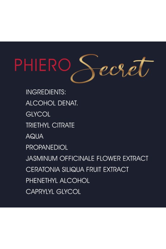 500 COSMÉTICOS - PHIERO SECRET NATURAL INODORLESS COMBINAÇÃO HORMÔNIOS SEXUAIS FEMININOS 15 ML