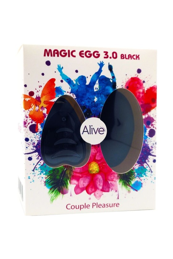 ALIVE - MAGIC EGG 3.0 VIBRIERENDES EI MIT FERNBEDIENUNG SCHWARZ