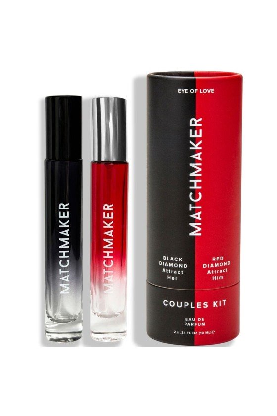 EYE OF LOVE - MATCHMAKER PHEROMONE 2PC SET COUPLES KIT ATTIRE HER  HIM 20 ML