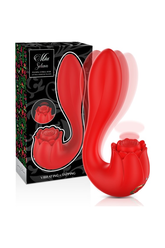 MIA - ESTIMULADOR SELENA VIBRADOR + TAPPING ROJO