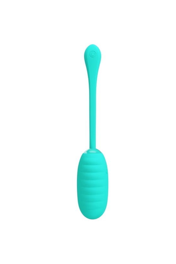 PRETTY LOVE - KIRK RECHARGEABLE VIBRATING EGG AQUA GREEN