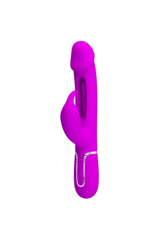 PRETTY LOVE - KAMPAS RABBIT VIBRADOR MULTIFUNCIÓN 3 EN 1 CON LENGUA VIOLETA