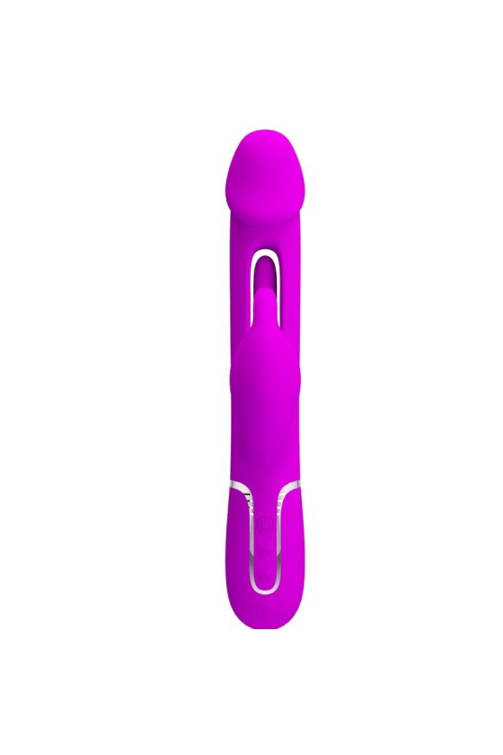 PRETTY LOVE - KAMPAS RABBIT VIBRADOR MULTIFUNCIÓN 3 EN 1 CON LENGUA VIOLETA