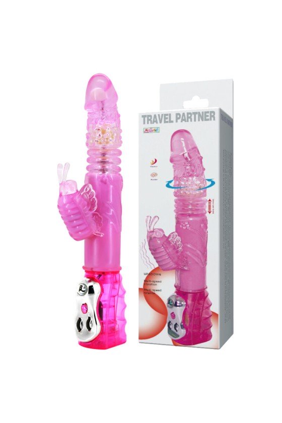 BAILE - PARTENAIRE DE VOYAGE ROTATEUR HAUT ET BAS LAPIN ROSE