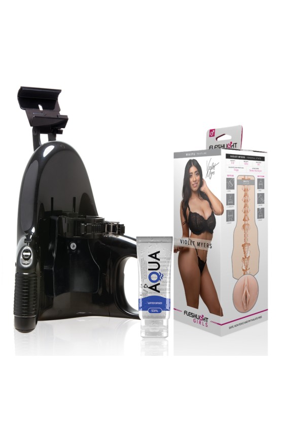 FLESHLIGHT - VIOLET MYERS WAIFU + LANÇAMENTO UNIVERSAL + LUBRIFICANTE AQUA QUALITY 50 ML