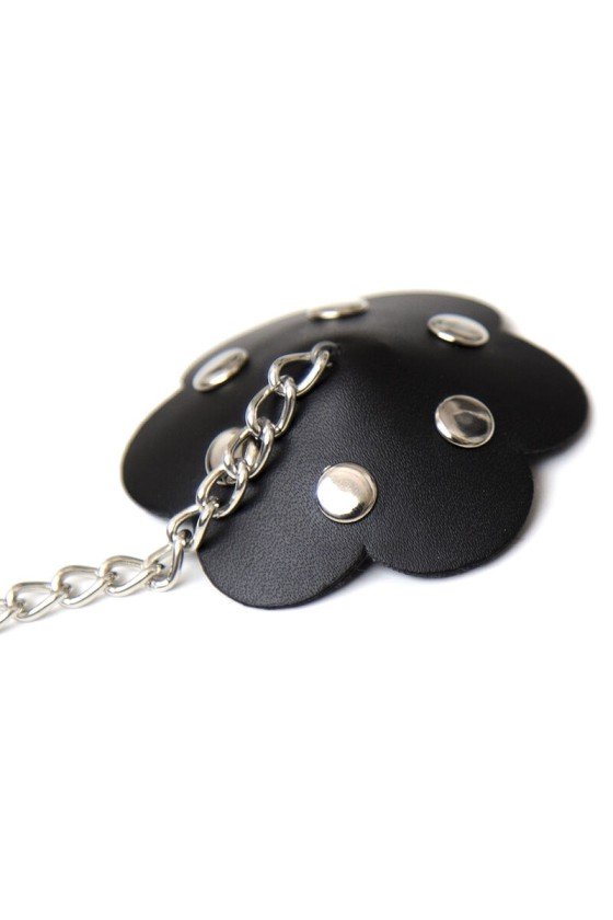 OHMAMA FETISH - PETAL NIPPLE SHIELD WITH CHAIN