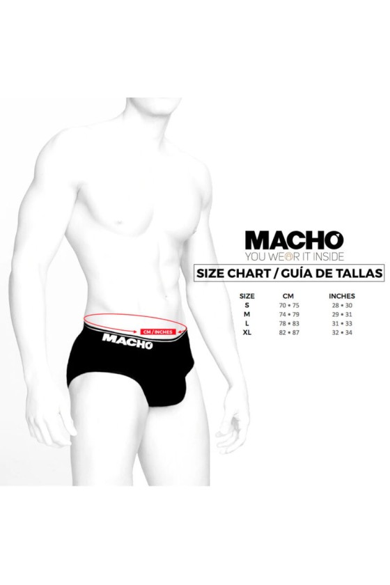 MACHO - MX24NB SLIP NEGRO XL