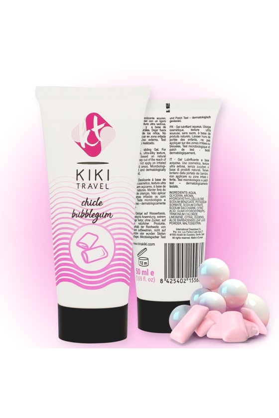 KIKÍ TRAVEL - FRAGOLA GUM LUBRIFICANTE 50 ML