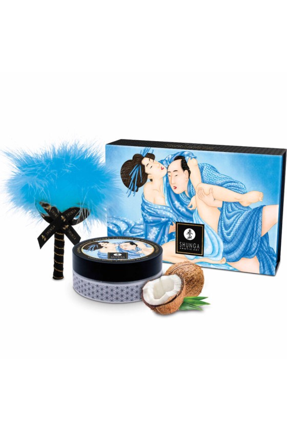 SHUNGA - KIT POLVERE DA MASSAGGIO AL COCCO ALIMENTARE