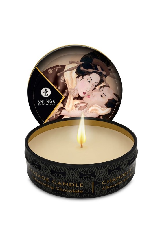 SHUNGA - VELA DE MASAJE MINI CARESS BY CANDELIGHT CHOCOLATE 30 ML