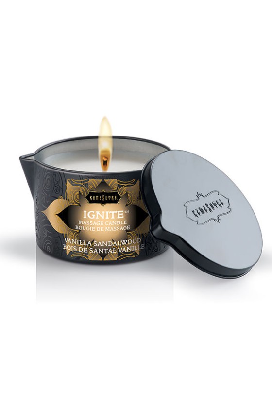 KAMASUTRA - VANILLA AND SANDALWOOD MASSAGE CANDLE 170 GR