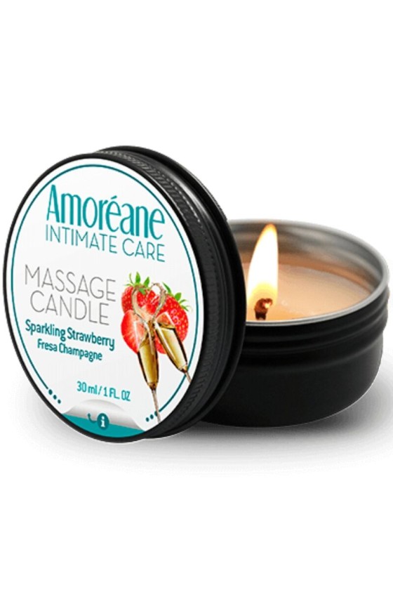 AMOREANE - MASSAGE CANDLE STRAWBERRY CHAMPAGNE 30 ML