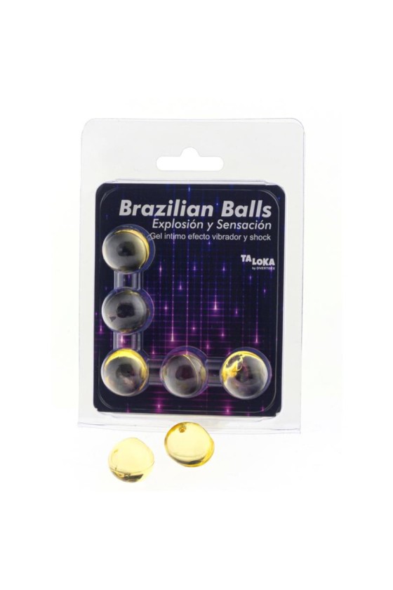 TALOKA - 5 BRAZILIAN BALLS VIBRATING  SHOCK EFFECT EXCITING GEL