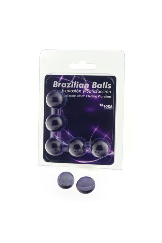 TALOKA - 5 BRAZILIAN BALLS ELECTRIC VIBRATING EFFECT EXCITING GEL