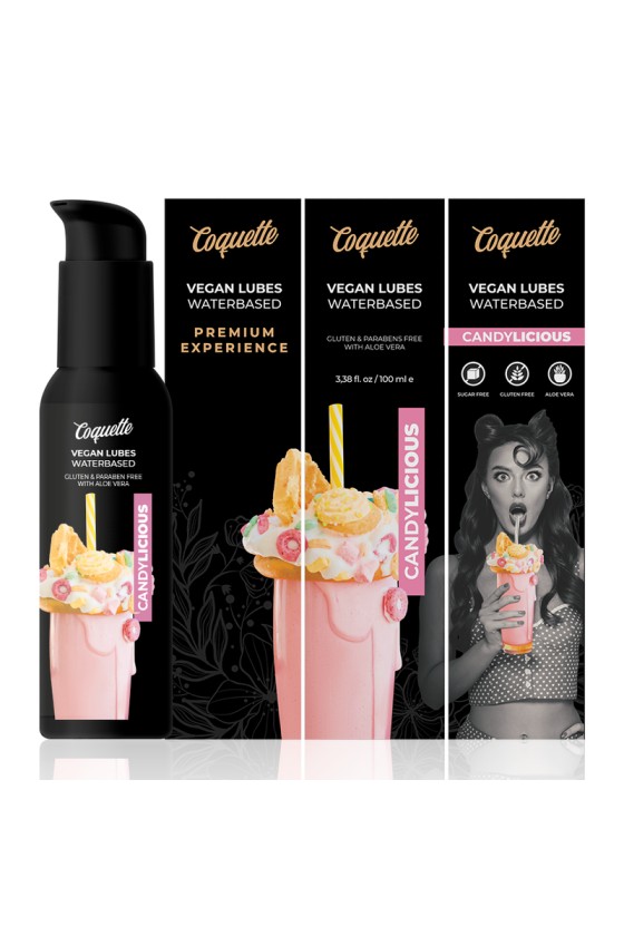 COQUETTE CHIC DESIRE - LUBRICANTE VEGANO CANDYLICIOUS PREMIUM EXPERIENCE 100ML