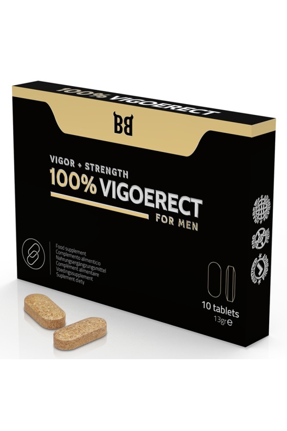 BLACK BULL - 100% VIGOERECT VIGEUR + FORCE POUR HOMME 10 COMPRIMES