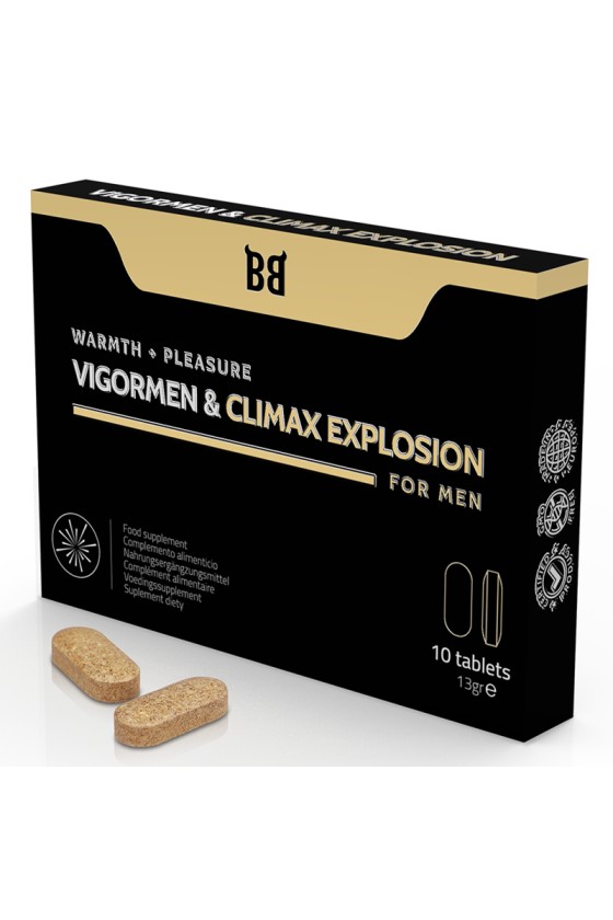 BLACK BULL - VIGORMEN CLIMAX EXPLOSION MAIOR PRAZER PARA HOMENS 10 CÁPSULAS