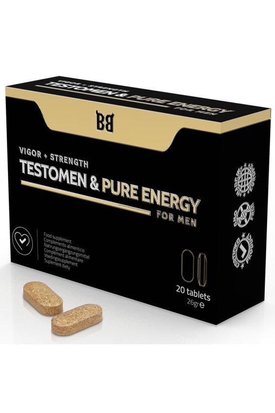 BLACK BULL - TESTOMEN E POTENZIATORE DI ENERGIA PURA PER UOMINI 20 CAPSULE