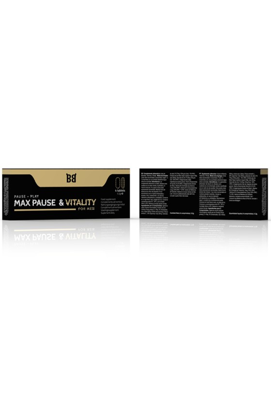 BLACK BULL - MAX PAUSE  VITALITY RETARDANT FOR MEN 4 CAPSULES