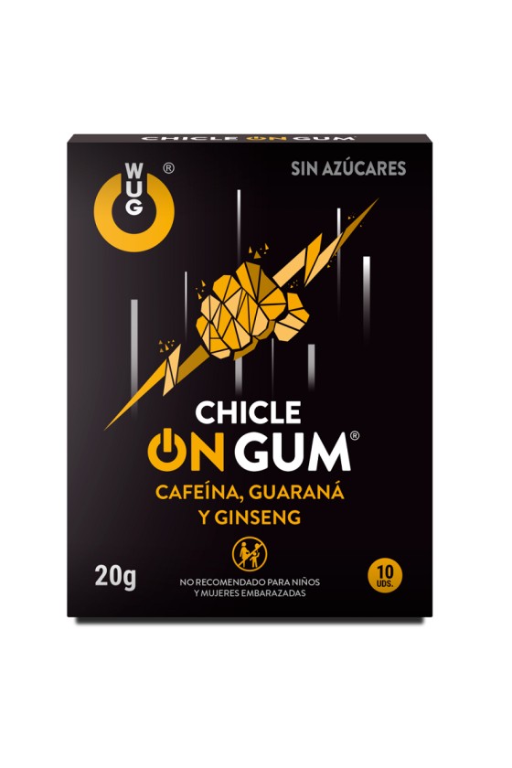 WUG GUM - SUR CAFÉINE, GINSENG ET GOMME GUARANA 10 UNITÉS