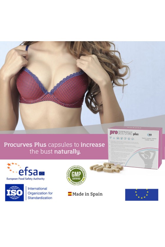 500 COSMÉTICOS - PROCURVES PLUS CÁPSULAS NATURAIS PARA MELHORIA DE MAMA