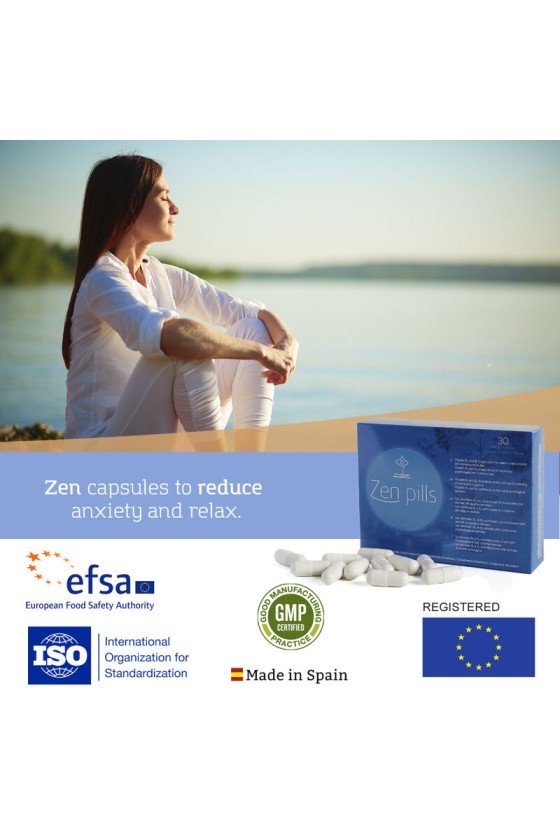 500 COSMÉTICOS - CÁPSULAS DE PASTILLAS ZEN PARA REDUCIR LA ANSIEDAD