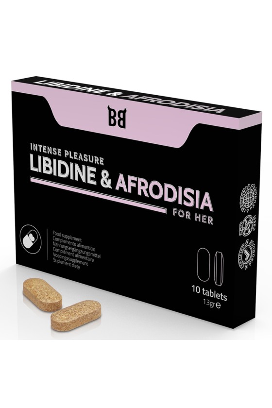 BLACK BULL - LIBIDINE  AFRODISIA INTENSE PLEASURE FOR HER 10 TABLETS