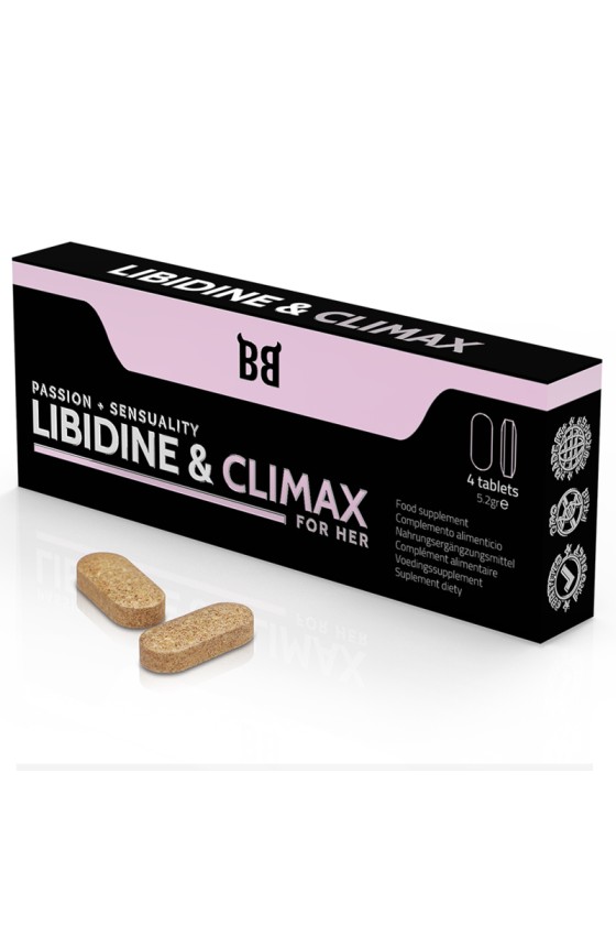 BLACK BULL - LIBIDINE  CLIMAX INCREASE L BIDO FOR WOMEN 4 CAPSULES