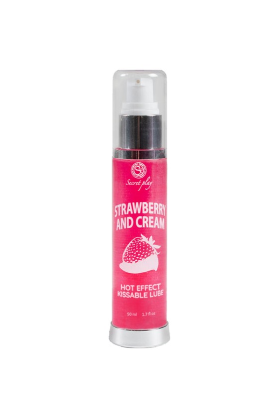 SECRETPLAY - LUBRIFICANTE 2-1 EFFETTO CALORE FRAGOLA E CREMA 50 ML