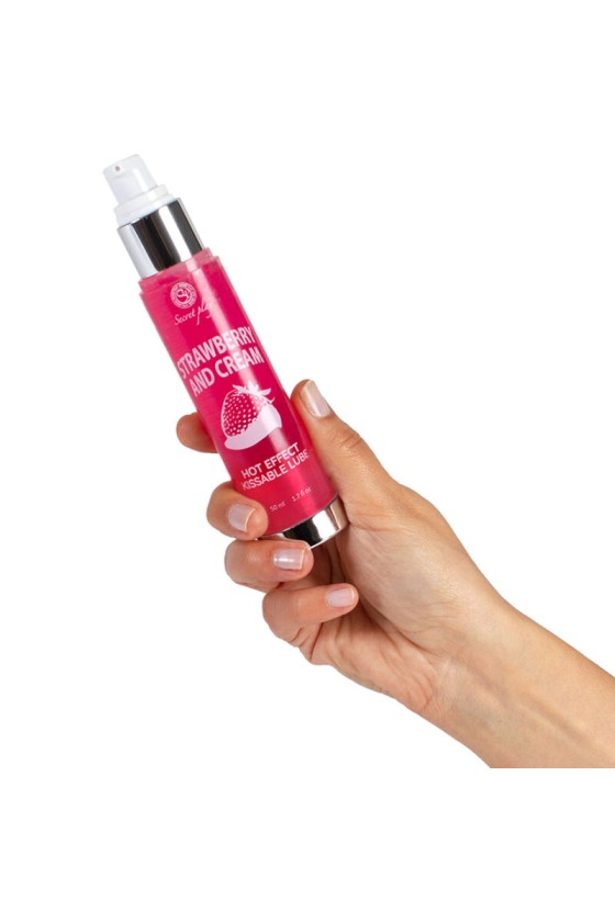 SECRETPLAY - LUBRIFICANTE 2-1 EFFETTO CALORE FRAGOLA E CREMA 50 ML