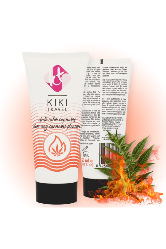 KIKÍ TRAVEL - LUBRIFICANTE CANNABIS EFEITO QUENTE 50 ML