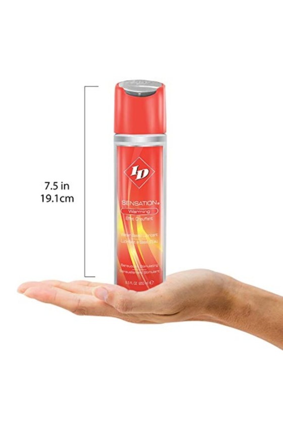 ID SENSATION - LUBRIFIANT BASE D'EAU  EFFET CHALEUR 250 ML