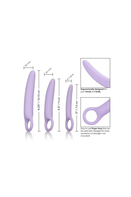 CALIFORNIA EXOTICS - DR LAURA BERMAN ALENA ENSEMBLE DE 3 DILATEURS EN SILICONE